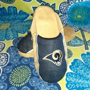 NFL Rams Slippers Men's Size Small 7-8 Like New